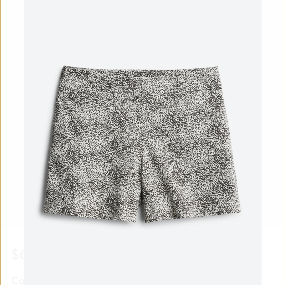 NWT Stitch Fix Margaret M Lea Short. Size XS. Black/White Leopard Print.